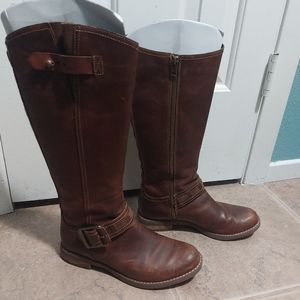 Timberland Saving Hill Brown Tall Leather Boots - Size 6.5